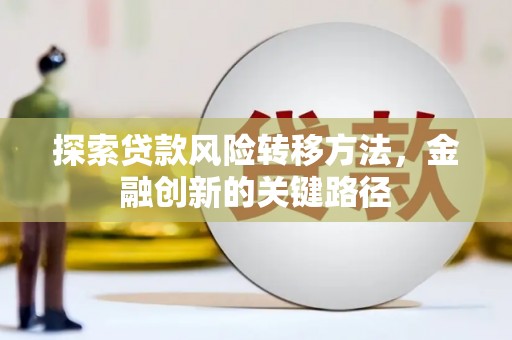 久治探索贷款风险转移方法，金融创新的关键路径