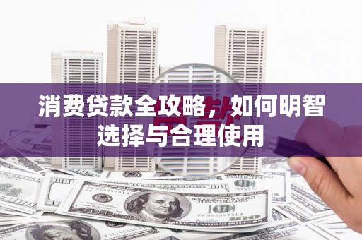 惠东消费贷款全攻略，如何明智选择与合理使用