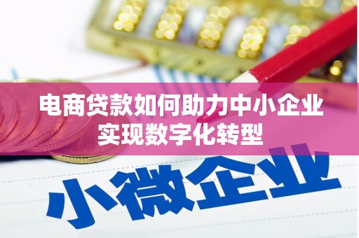 遂昌电商贷款如何助力中小企业实现数字化转型