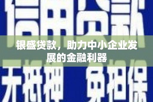 兴山银盛贷款，助力中小企业发展的金融利器