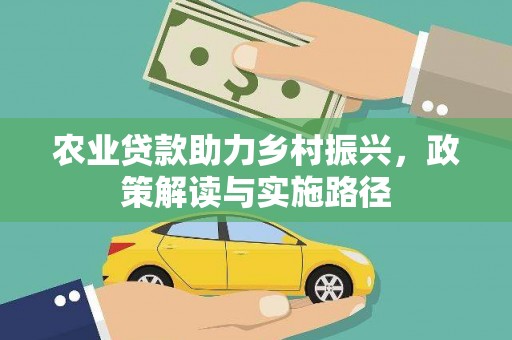 武进农业贷款助力乡村振兴，政策解读与实施路径