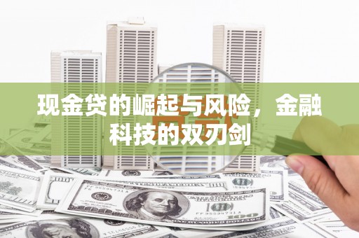 晋州现金贷的崛起与风险，金融科技的双刃剑
