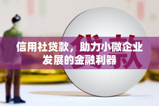 商州信用社贷款，助力小微企业发展的金融利器