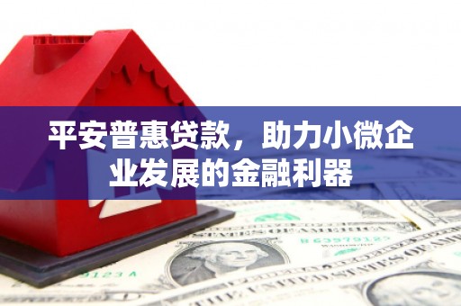 香洲平安普惠贷款，助力小微企业发展的金融利器