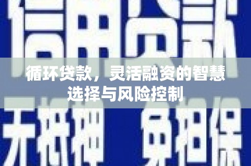 邢台循环贷款，灵活融资的智慧选择与风险控制