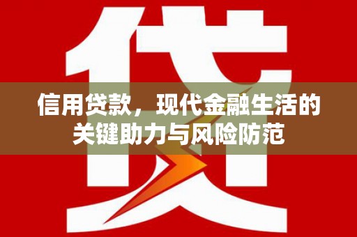 睢宁信用贷款，现代金融生活的关键助力与风险防范