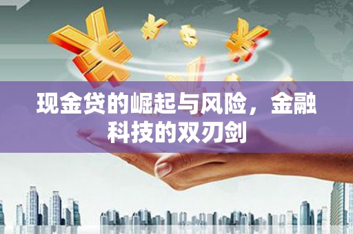 仑背现金贷的崛起与风险，金融科技的双刃剑