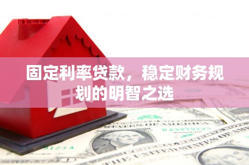 大竹固定利率贷款，稳定财务规划的明智之选