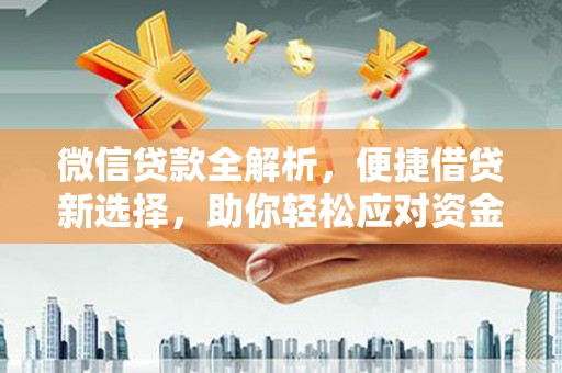 镇康微信贷款全解析，便捷借贷新选择，助你轻松应对资金需求